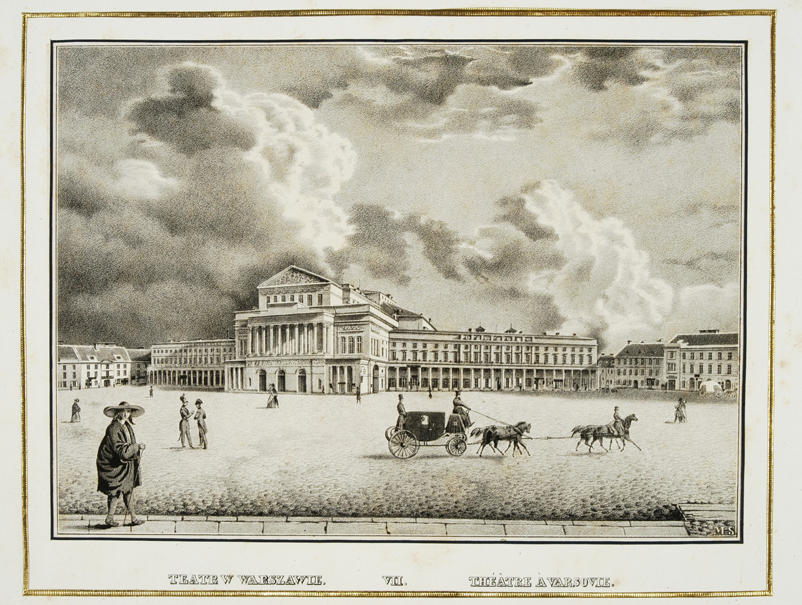 Teatr Wielki w grafice Maurycego Scholtza, 1840-1841 / domena publiczna Teatr Wielki w grafice Maurycego Scholtza, 1840-1841 / domena publiczna